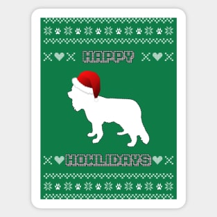 Cavalier King Charles Spaniel Ugly Christmas Sweater Sticker